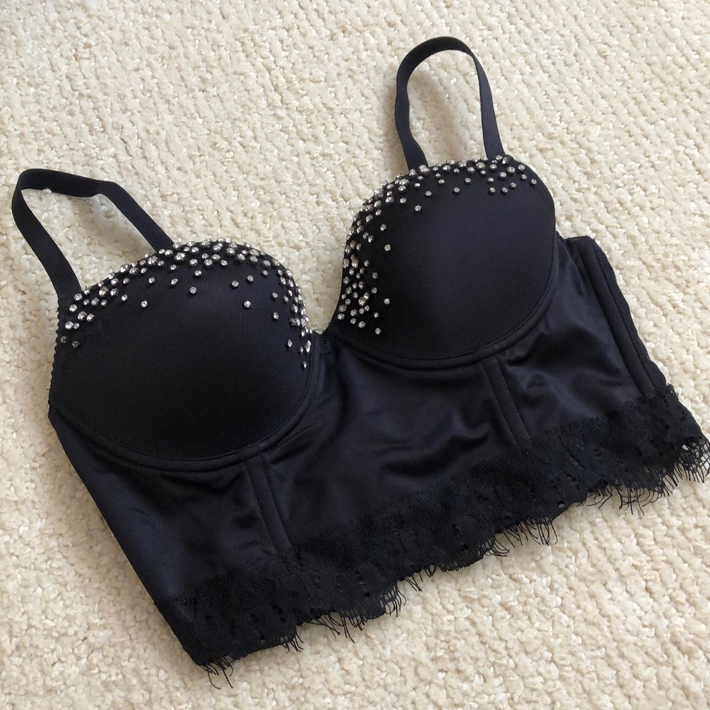 BEBE Jeweled Corset